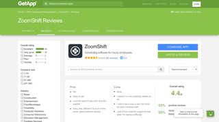 ZoomShift Reviews - Ratings, Pros & Cons, Analysis and more ...