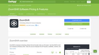 ZoomShift Software 2019 Pricing & Features | GetApp®