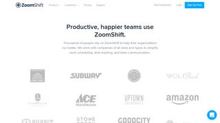 Customers - ZoomShift
