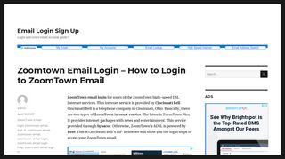 Zoomtown Email Login - How to Login to ZoomTown Email