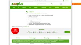 My account - zooplus
