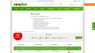 My account - ZooPlus