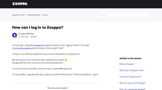 How can I log in to Zooppa? – Support Center