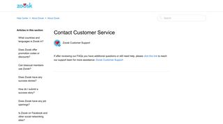 Contact Customer Service – Help Center - Zoosk Help