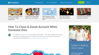 How To Close A Zoosk Account When Someone Dies | Everplans