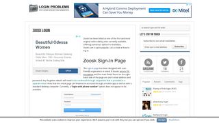 Zoosk Login - Login Problems