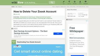 3 Ways to Delete Your Zoosk Account - wikiHow