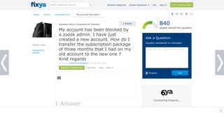 SOLVED: My account has been blocked by a zoosk admin. I - Fixya