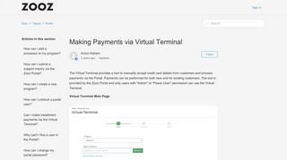 Making Payments via Virtual Terminal – Zooz