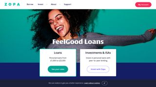 Simple loans & investments | Zopa - The FeelGood Money™ company