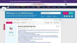 Beware Of Zopa Sign Up - MoneySavingExpert.com Forums