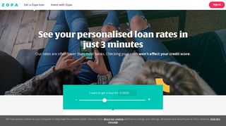 Zopa loans – See rates & apply online | Zopa.com