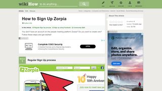 How to Sign Up Zorpia: 7 Steps (with Pictures) - wikiHow