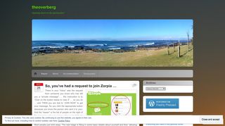 So, you've had a request to join Zorpia … | theoverberg
