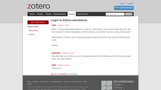 Login to Zotero standalone - Zotero Forums