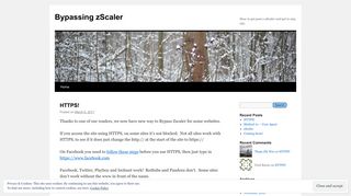 Bypassing zScaler | How to get past a zScaler and get to any site.