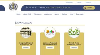 Downloads | Zahrat Al-Sahraa International School - ZSIS