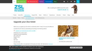 Upgrade your Zoo ticket | Zoological Society of London (ZSL)