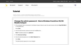 Overdrive™ 3G/4G Mobile Hotspot by Sierra Wireless - Sprint