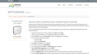 Set Up your Wireless Home Network | Altima Telecom