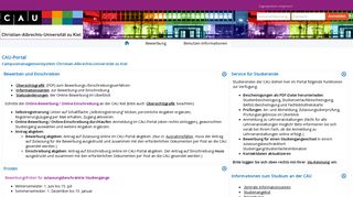 CAU-Portal Campusmanagementsystem Christian-Albrechts ... - Uni Kiel