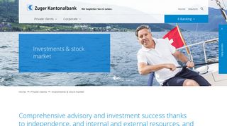 Investments & stock market - Zuger Kantonalbank