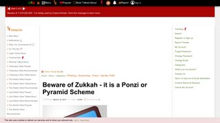 Beware of Zukkah - it is a Ponzi or Pyramid Scheme
