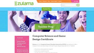 Computer Science and Game Design Certificate - Zulama