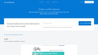 Order confirmations email example: zulily - Your Order Update ...