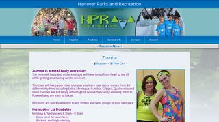 Zumba - Hanover Parks and Recreation