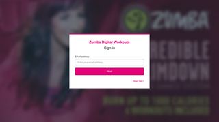 Sign in - Zumba Digital Workouts