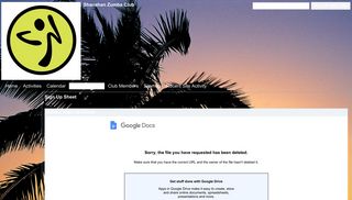 Sign Up Sheet - Shanahan Zumba Club - Google Sites