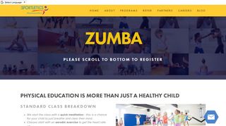 Zumba Page Template — Sportletics
