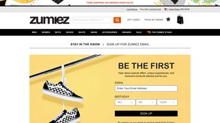 Email Sign Up - Zumiez