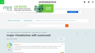 major Headaches with zumocast - Android Forums at AndroidCentral.com