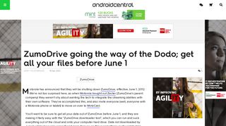 ZumoDrive going the way of the Dodo; get all your files before June 1 ...