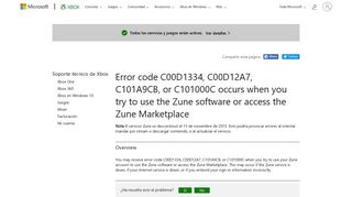 Zune Sign-In Error - Xbox Support