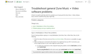 Zune Support | Troubleshoot General Errors | Zune Music + Video ...