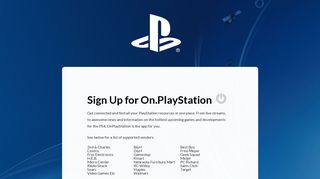 On.PlayStation Zunos - SignUp and Login Instructions