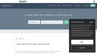 Solved: Zuora SOAP API sandbox login failure - Zuora Community