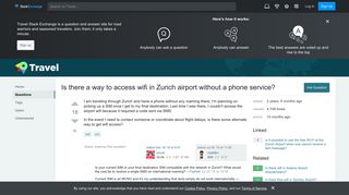 zrh - Is there a way to access wifi in Zurich airport without a ...