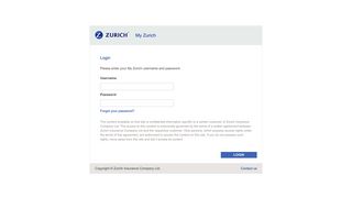 My Zurich login