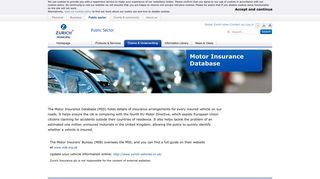 Motor Insurance Database | UK | Zurich Municipal