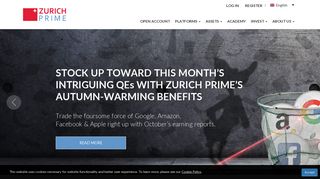 Zurichprime.com | 1:400 Account Leverage | 24/5 Trading