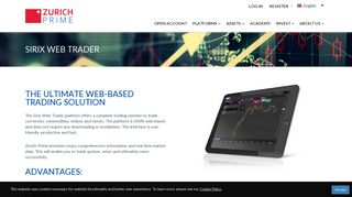 Zurichprime.com | Sirix Web Trader| 100% Web-Based