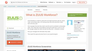 ZUUS Workforce | G2 Crowd