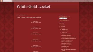 Zales Zvision Employee Self Service | White Gold Locket