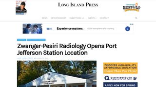 Zwanger-Pesiri Radiology Opens Port Jefferson Station Location