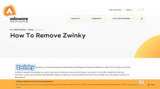 How To Remove Zwinky | adaware