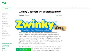 Zwinky Cashes In On Virtual Ecomony | TechCrunch